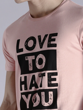 Load image into Gallery viewer, Love to hate you Round Neck Mens Half Sleeves T-shirt- KidsFashionVilla
