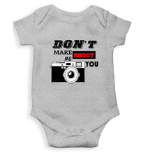 Load image into Gallery viewer, Dont make me shoot u Rompers for Baby Boy- FunkyTradition FunkyTradition
