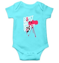 Load image into Gallery viewer, Dont Make Me Shoot U Rompers for Baby Boy- FunkyTradition FunkyTradition
