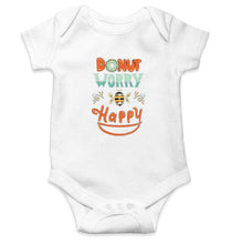 Load image into Gallery viewer, Donut Worry Be Happy Rompers for Baby Girl- FunkyTradition FunkyTradition
