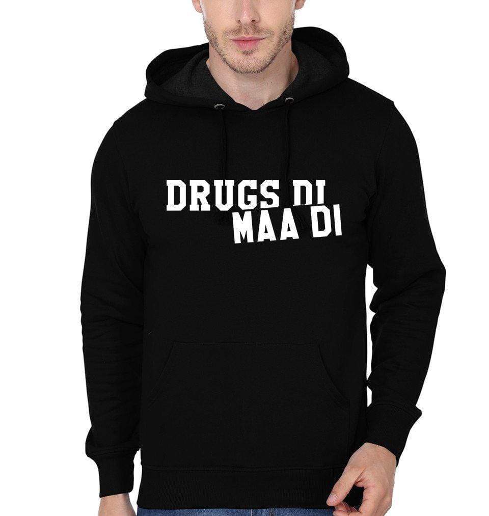 Drugs di maa di Hoodie Full sleeves-Funky Hoodies Hoodies FunkyTradition