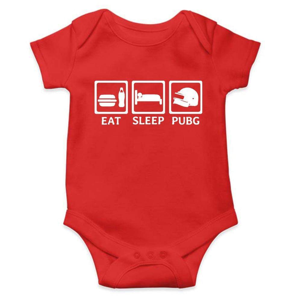 Eat Sleep PUBG Rompers for Baby Boy- FunkyTradition FunkyTradition