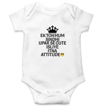 Load image into Gallery viewer, Ek Toh Hum Sindhi Rompers for Baby Girl- FunkyTradition FunkyTradition
