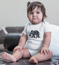 Load image into Gallery viewer, Elephant Abstract Rompers for Baby Girl- FunkyTradition FunkyTradition
