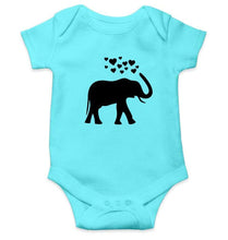 Load image into Gallery viewer, Elephants Hearts Abstract Rompers for Baby Girl- FunkyTradition FunkyTradition
