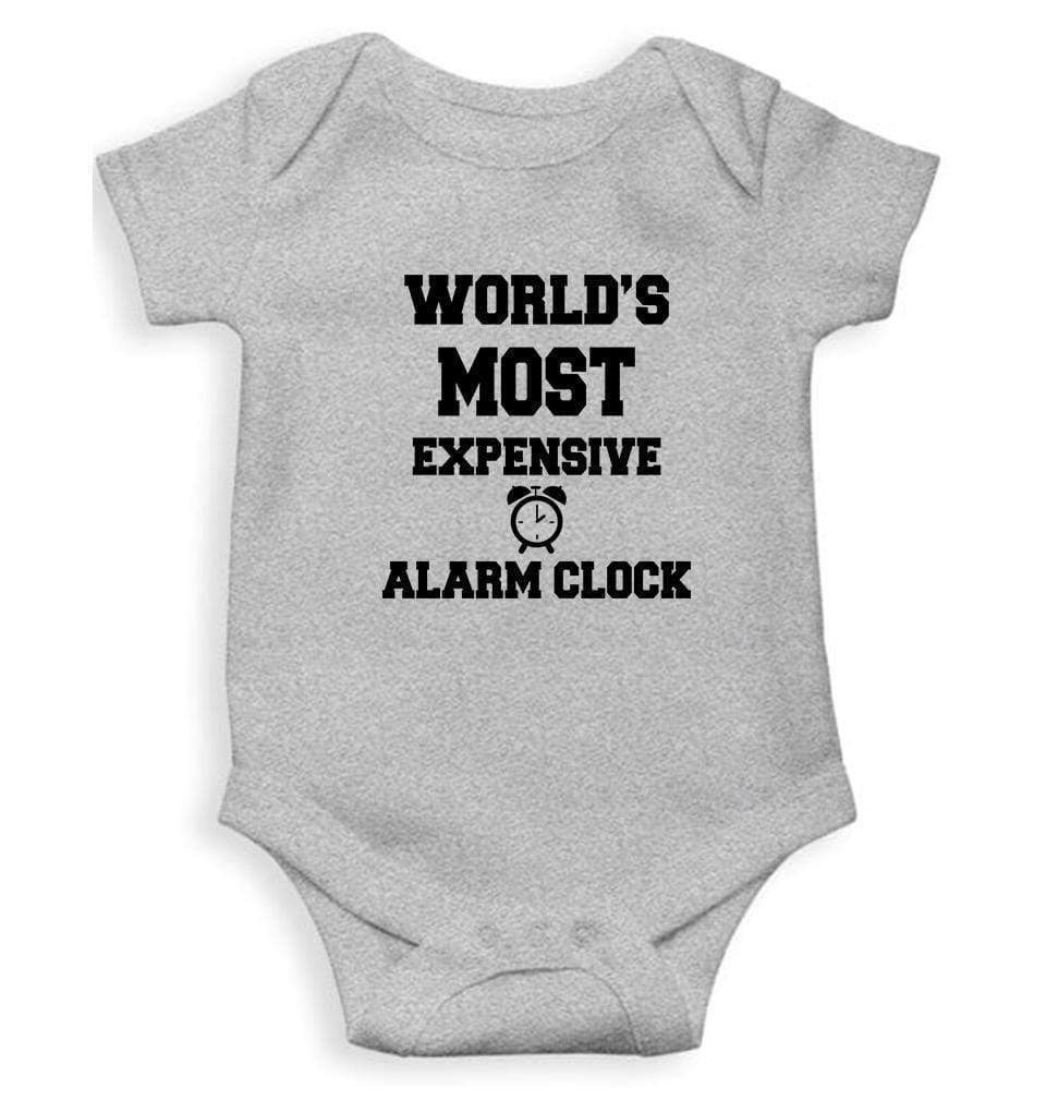 Expensive Alarm Clock Rompers for Baby Girl- FunkyTradition FunkyTradition