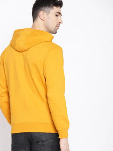 Plain Yellow Hoodie Sweatshirt for Men -KidsFashionVilla
