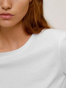 Plain White Women Half Sleeves T-shirt- KidsFashionVilla
