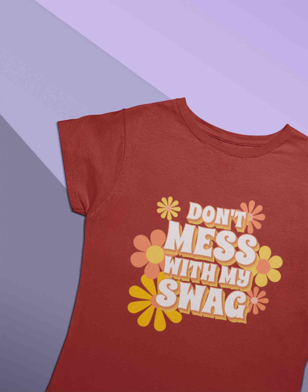 Quotes With Retro Typography Women Half Sleeves T-shirt- KidsFashionVilla