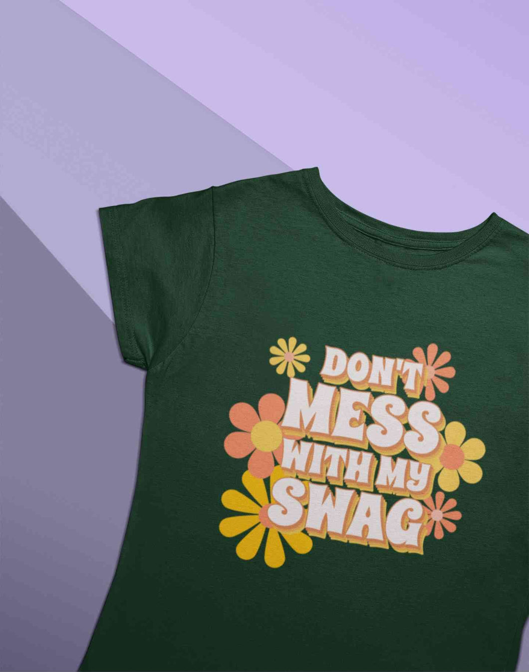 Quotes With Retro Typography Women Half Sleeves T-shirt- KidsFashionVilla