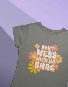 Quotes With Retro Typography Women Half Sleeves T-shirt- KidsFashionVilla