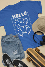 Load image into Gallery viewer, Hello Graphic Women Half Sleeves T-shirt- KidsFashionVilla
