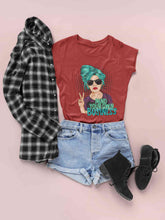 Load image into Gallery viewer, Pop Art Mind Your Own Business Women Half Sleeves T-shirt- KidsFashionVilla
