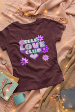 Load image into Gallery viewer, 60s Inspired A Self Love Quote Women Half Sleeves T-shirt- KidsFashionVilla
