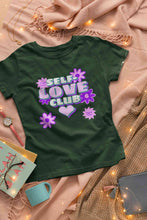 Load image into Gallery viewer, 60s Inspired A Self Love Quote Women Half Sleeves T-shirt- KidsFashionVilla
