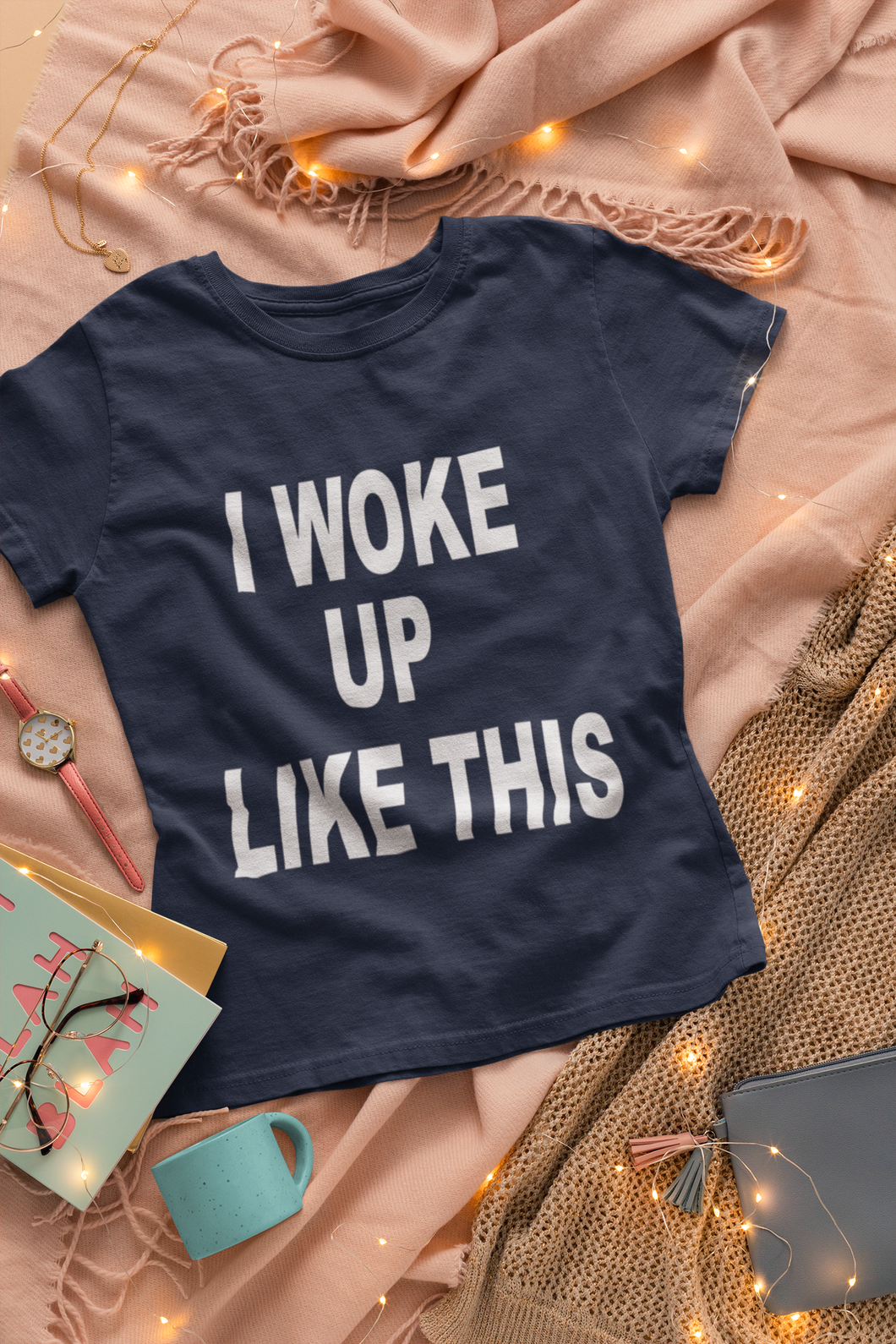I Woke Up Like This Amelia Lily Celebrity T-shirt- KidsFashionVilla
