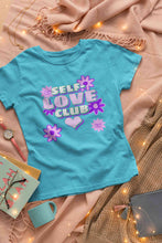 Load image into Gallery viewer, 60s Inspired A Self Love Quote Women Half Sleeves T-shirt- KidsFashionVilla
