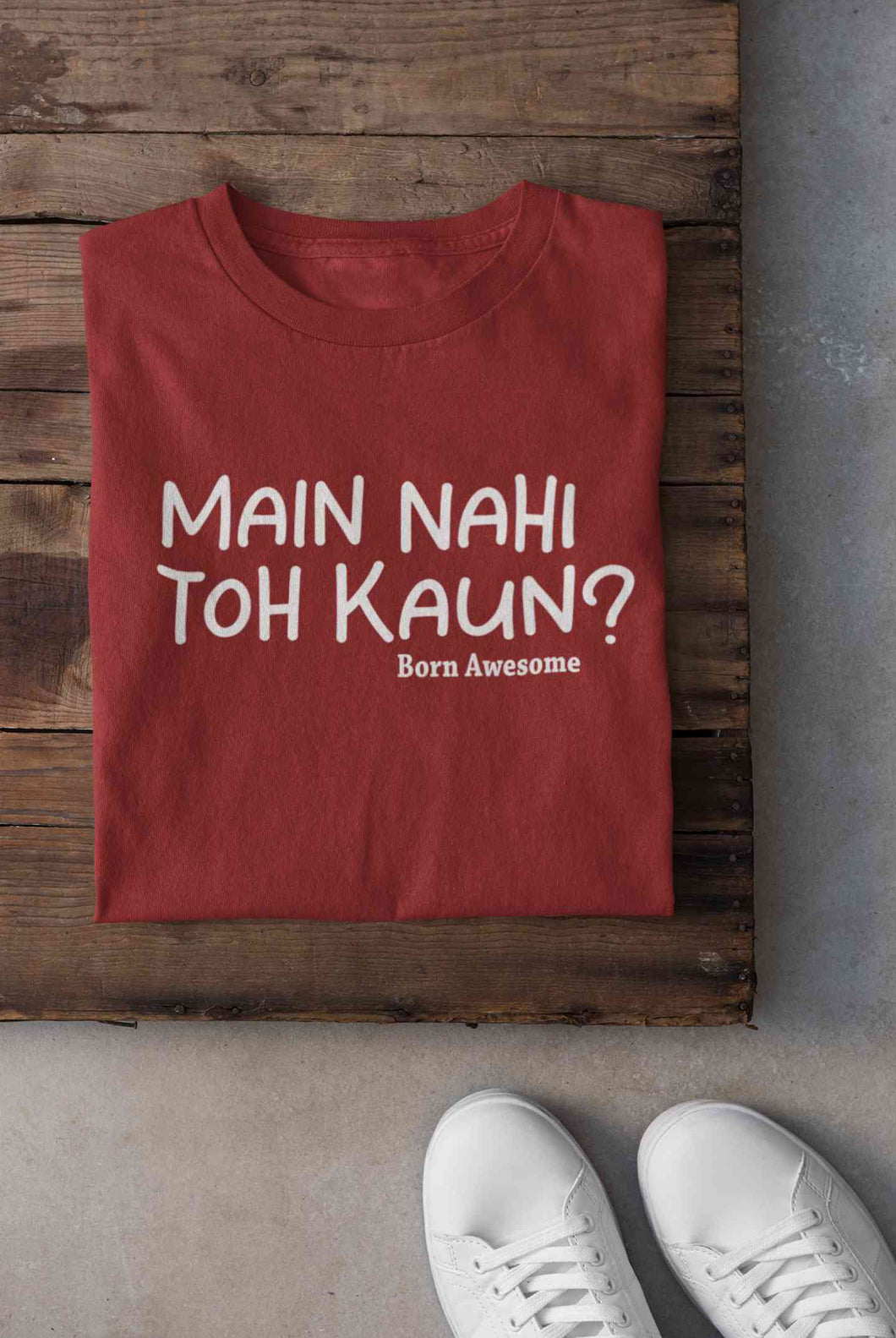 Main Nahi Toh Kaun Mens Half Sleeves T-shirt- KidsFashionVilla