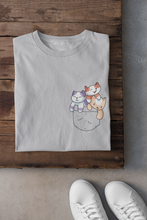 Load image into Gallery viewer, Cute Kitty Women Half Sleeves T-shirt- KidsFashionVilla
