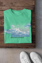 Load image into Gallery viewer, Cloud And Slogan Print Women Half Sleeves T-shirt- KidsFashionVilla
