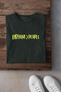 Biryani Food Love Mens Half Sleeves T-shirt- KidsFashionVilla