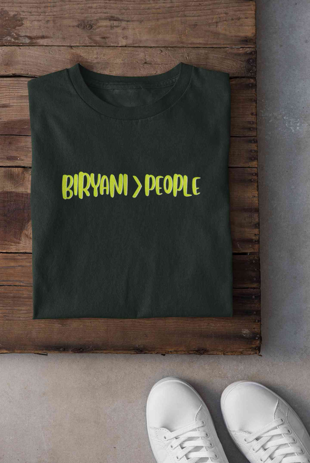 Biryani Food Love Mens Half Sleeves T-shirt- KidsFashionVilla