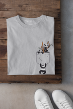 Load image into Gallery viewer, Panda Women Half Sleeves T-shirt- KidsFashionVilla
