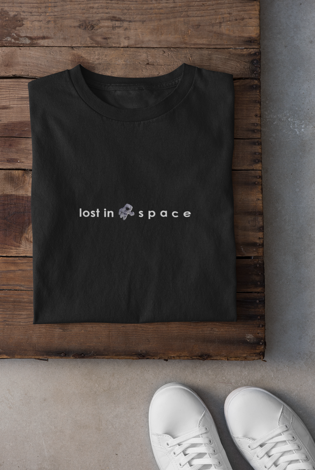 Lost in space Minimal Women Half Sleeves T-shirt- KidsFashionVilla