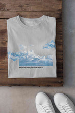 Load image into Gallery viewer, Cloud And Slogan Print Women Half Sleeves T-shirt- KidsFashionVilla

