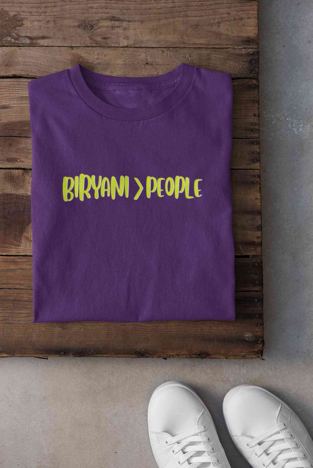 Biryani Food Love Women Half Sleeves T-shirt- KidsFashionVilla