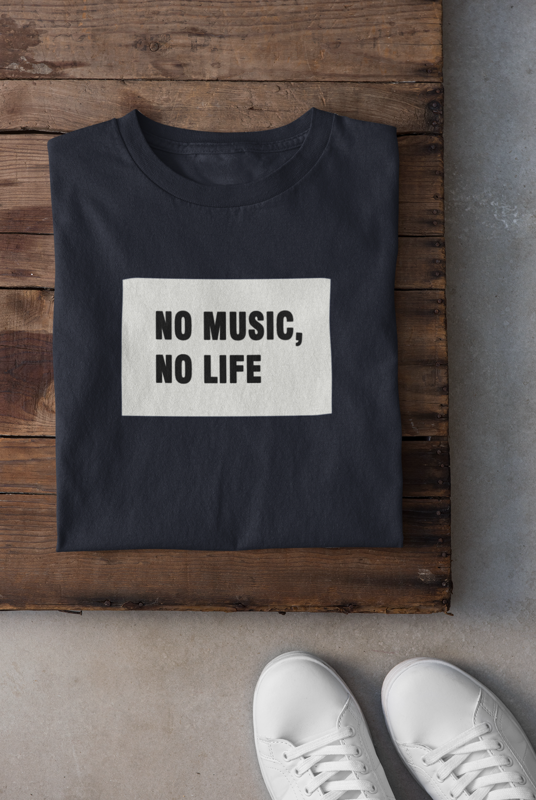 No Music No Life Women Half Sleeves T-shirt- KidsFashionVilla