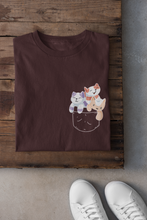 Load image into Gallery viewer, Cute Kitty Women Half Sleeves T-shirt- KidsFashionVilla
