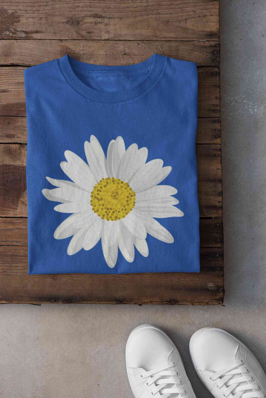 Cute Daisy Minimal Nature Cute Flower Graphic Women Half Sleeves T-shirt- KidsFashionVilla