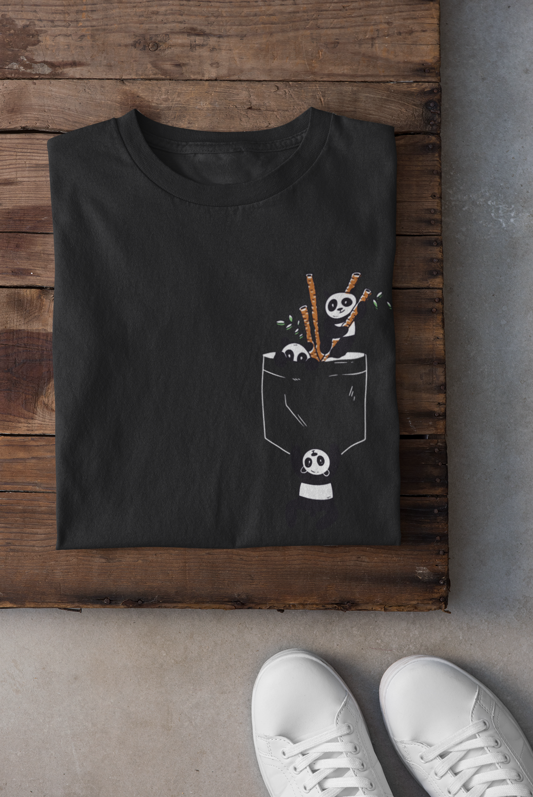 Panda Women Half Sleeves T-shirt- KidsFashionVilla
