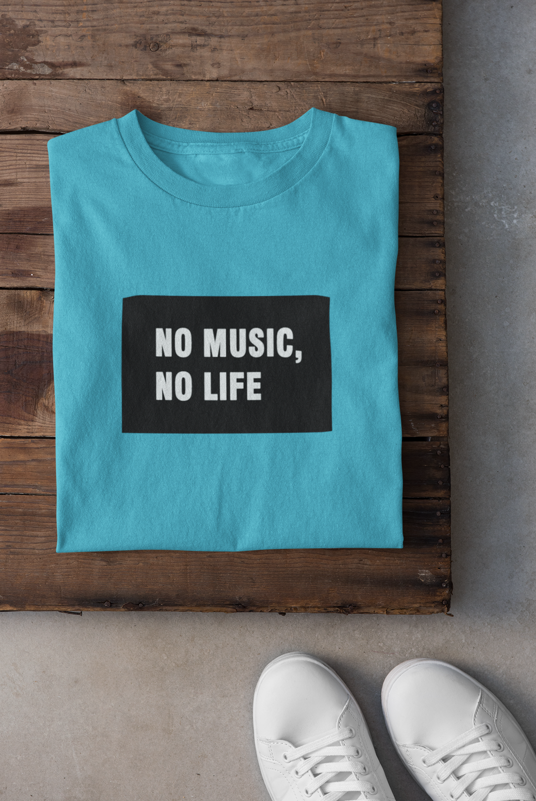 No Music No Life Women Half Sleeves T-shirt- KidsFashionVilla