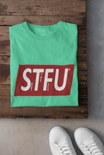 Load image into Gallery viewer, Shut The Fuss Up Women Half Sleeves T-shirt- KidsFashionVilla
