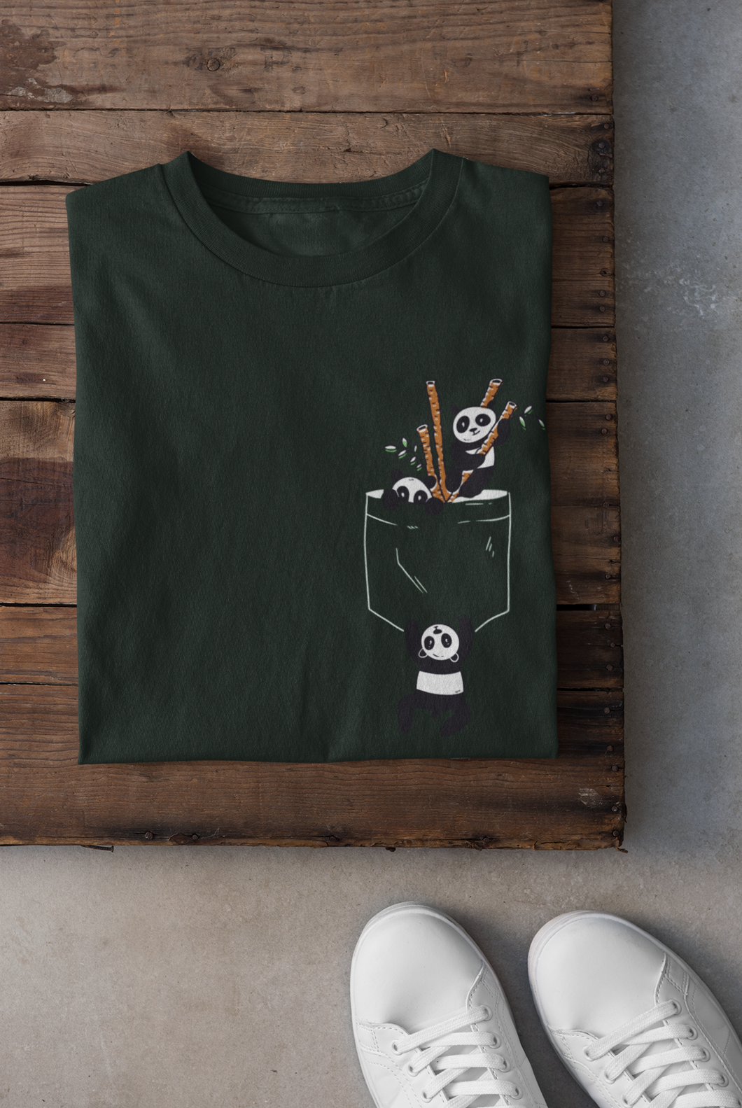 Panda Women Half Sleeves T-shirt- KidsFashionVilla