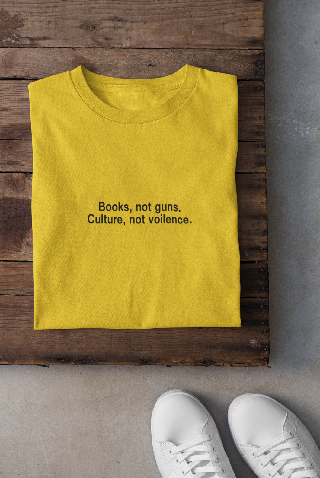 Books Not Guns Minimal Women Half Sleeves T-shirt- KidsFashionVilla