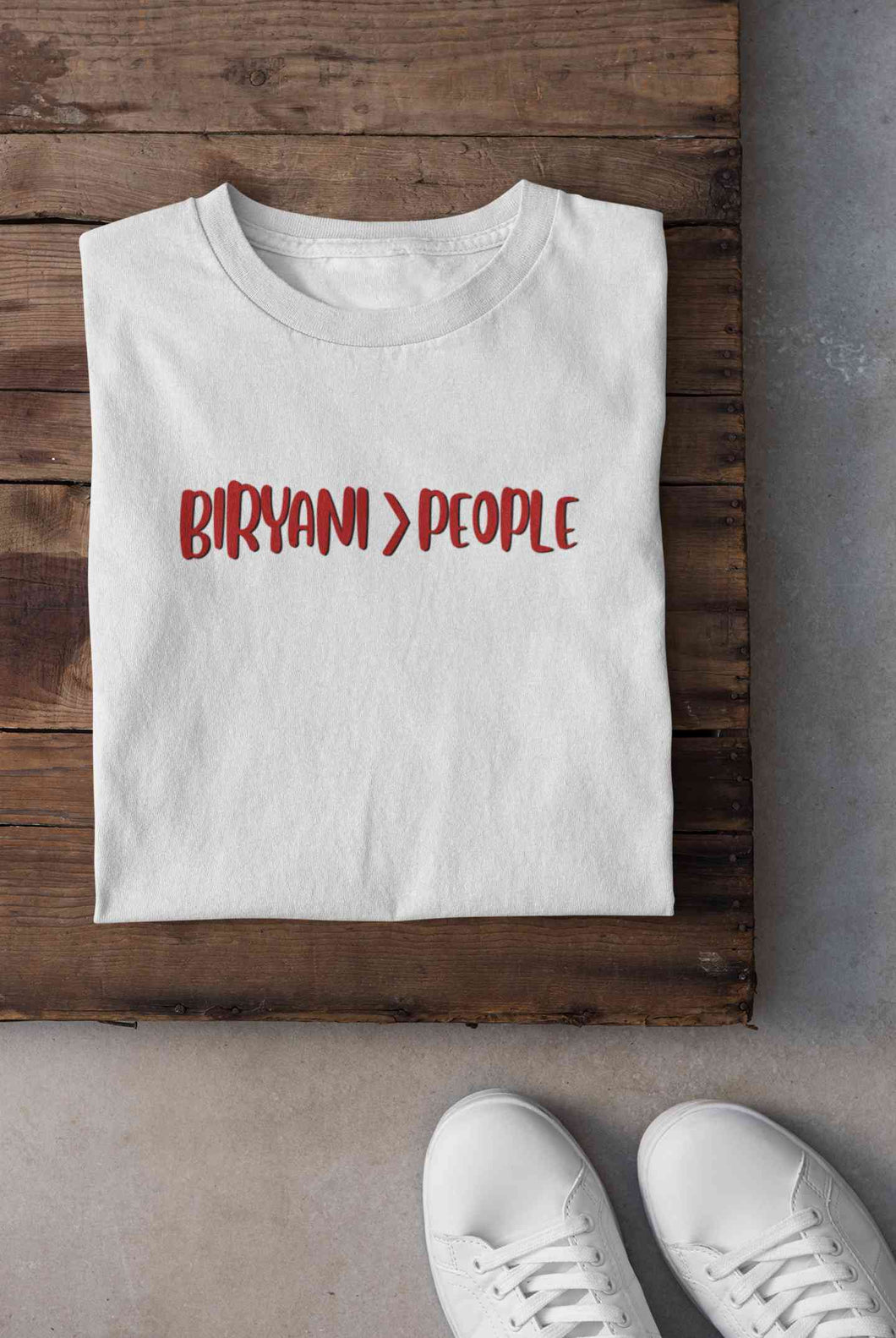 Biryani Food Love Mens Half Sleeves T-shirt- KidsFashionVilla