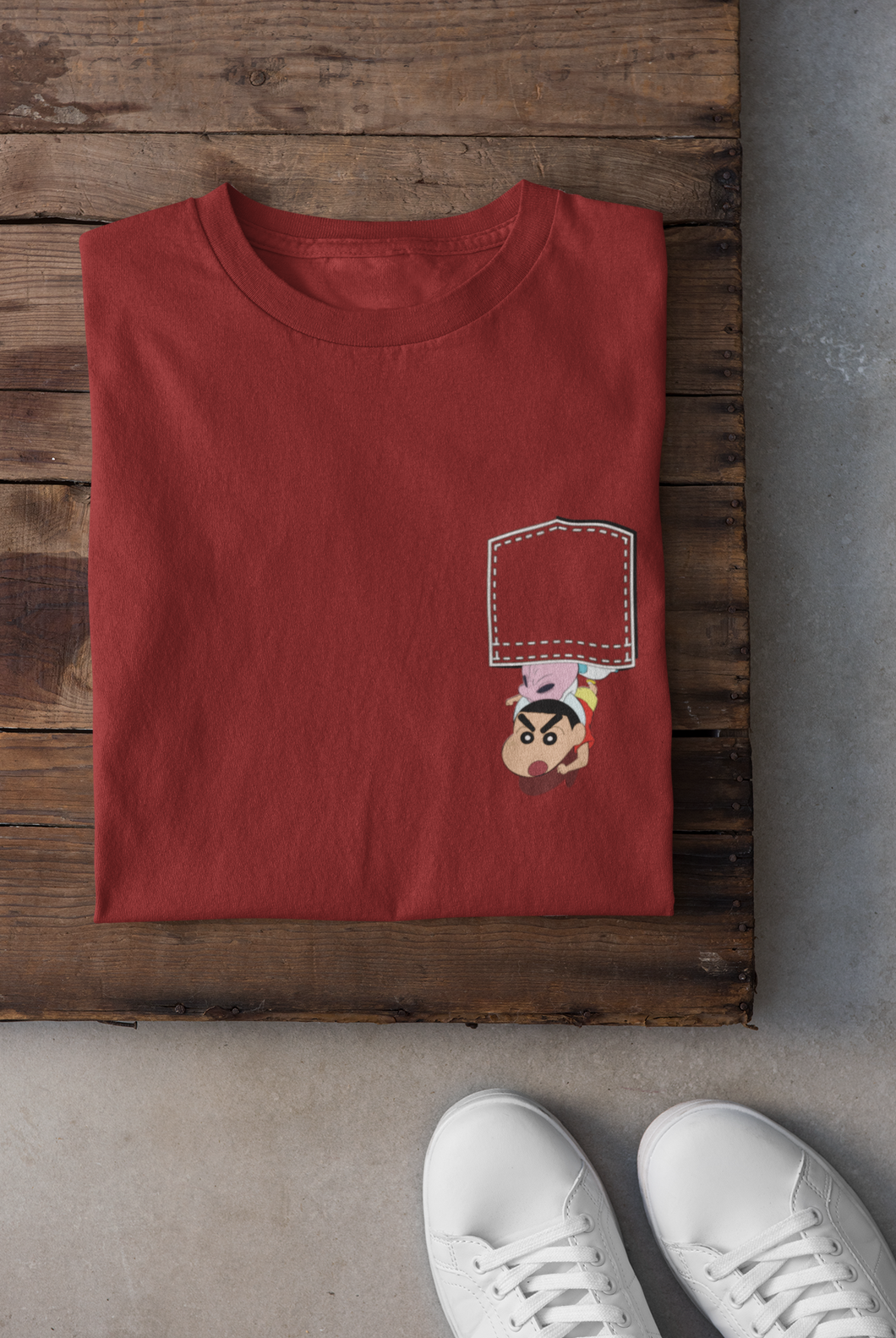 Shin Chan Mens Half Sleeves T-shirt- KidsFashionVilla