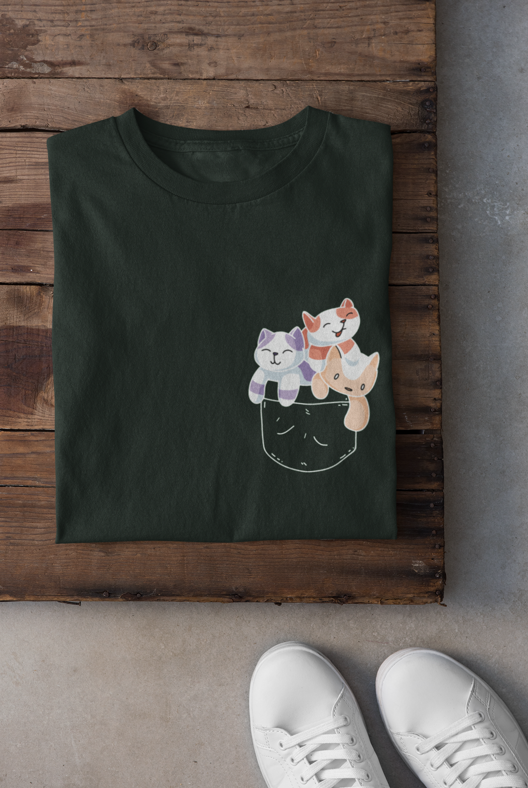 Cute Kitty Women Half Sleeves T-shirt- KidsFashionVilla