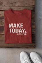 Load image into Gallery viewer, Make Today Count Women Half Sleeves T-shirt- KidsFashionVilla

