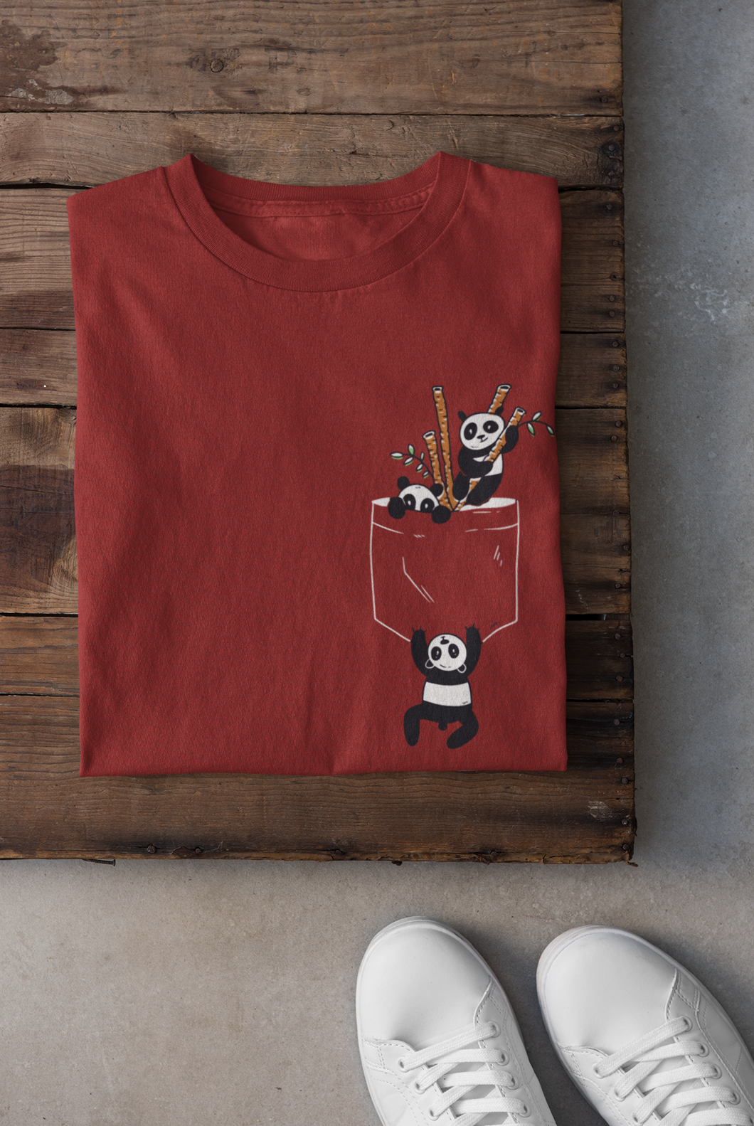 Panda Women Half Sleeves T-shirt- KidsFashionVilla