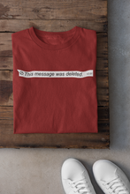 Load image into Gallery viewer, This Message Was Deleted Women Half Sleeves T-shirt- KidsFashionVilla

