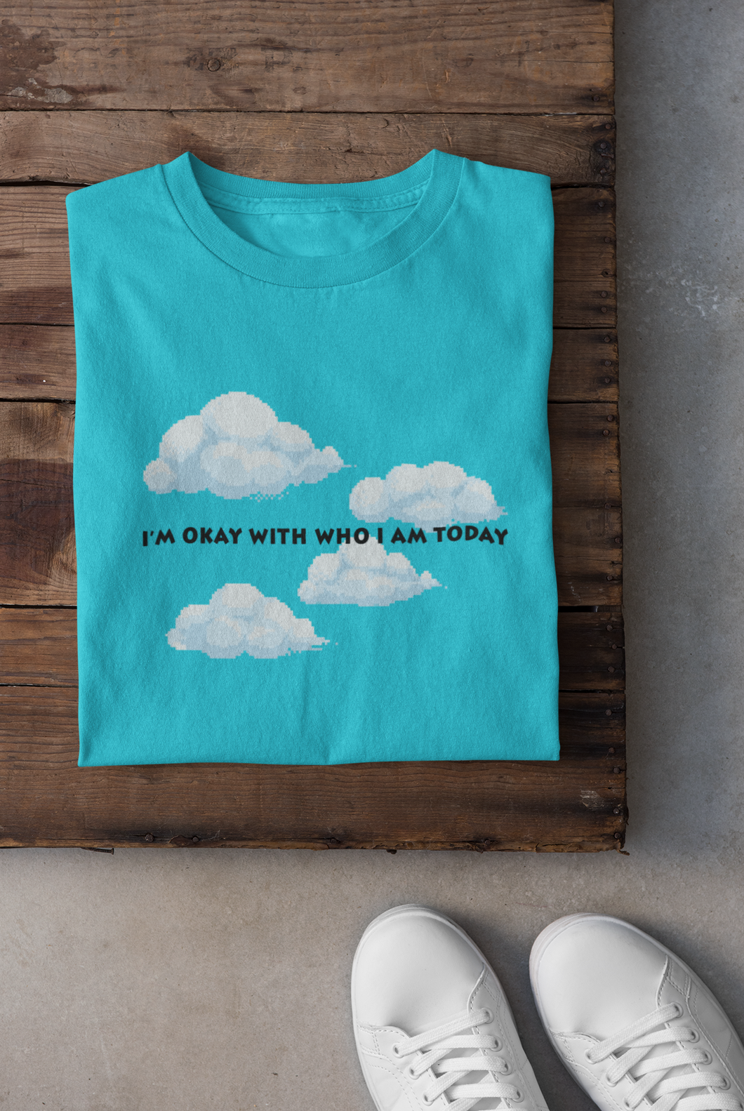I am ok with who I am today Minimal Women Half Sleeves T-shirt- KidsFashionVilla