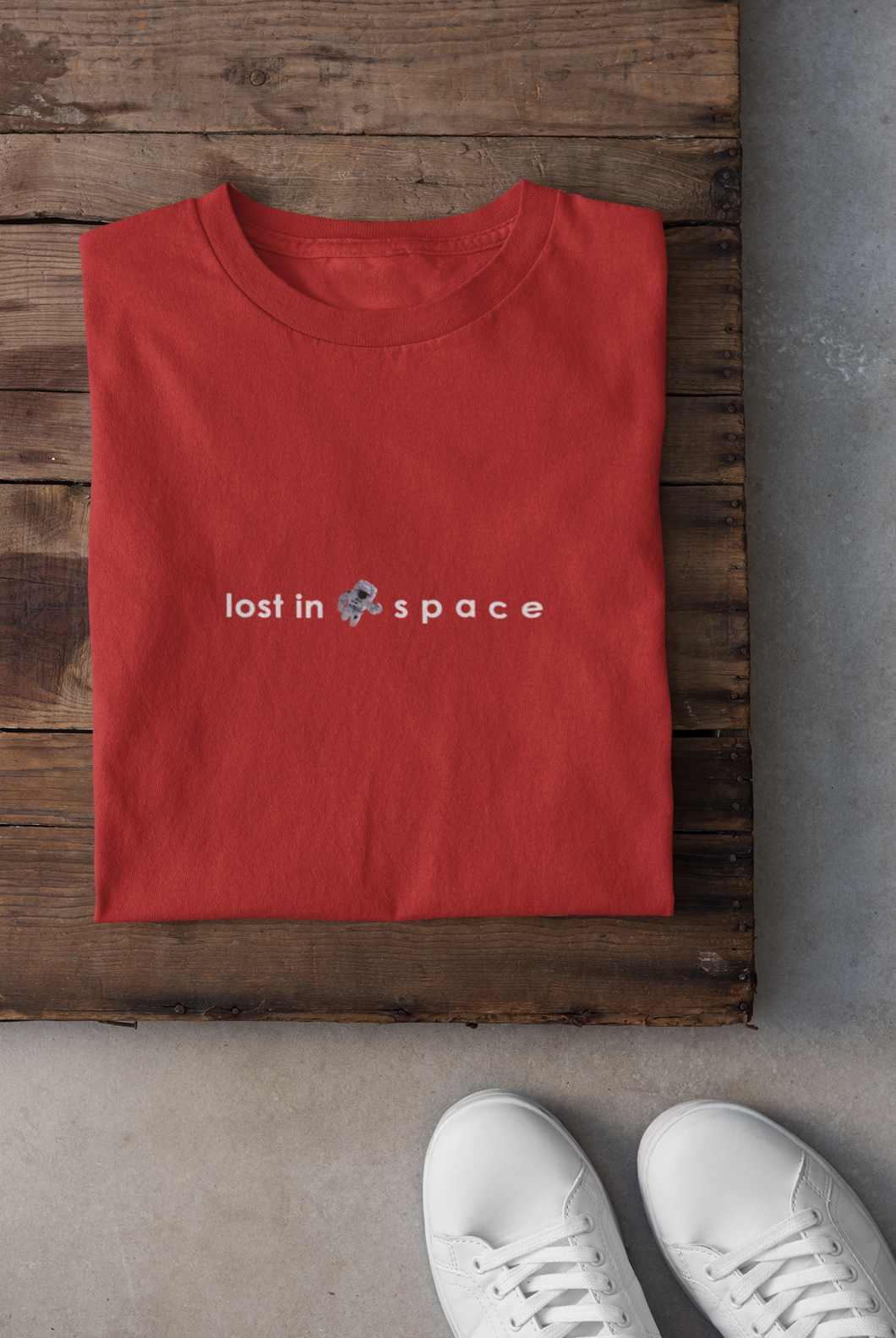 Lost in space Minimal Women Half Sleeves T-shirt- KidsFashionVilla