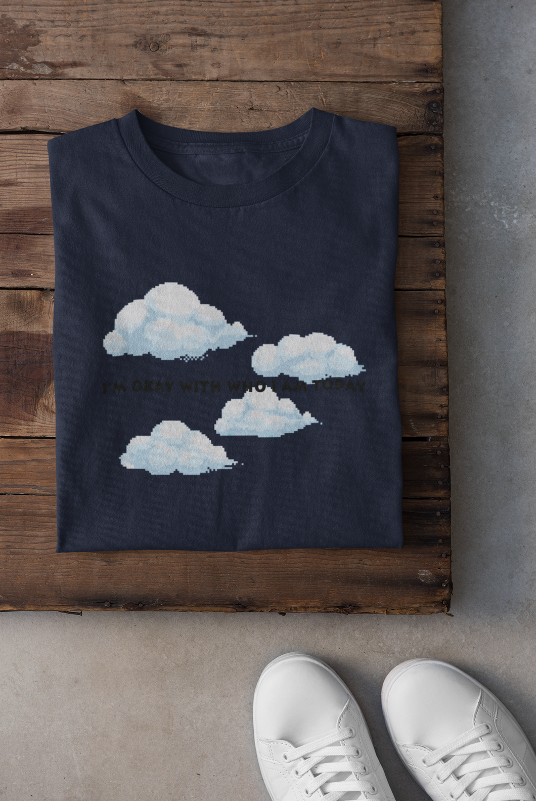 I am ok with who I am today Minimal Women Half Sleeves T-shirt- KidsFashionVilla