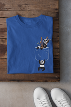 Load image into Gallery viewer, Panda Mens Half Sleeves T-shirt- KidsFashionVilla
