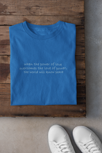 Load image into Gallery viewer, When the Power of Love Overcomes Minimal Mens Half Sleeves T-shirt- KidsFashionVilla
