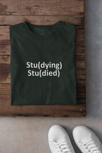 Study Women Half Sleeves T-shirt- KidsFashionVilla